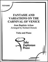 Fantaisie and Variations on The Carnival of Venice Tuba and Piano P.O.D. cover